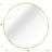 39 Inch Gold Metal Framed Round Bathrrom Mirror For Wall.(W2203134994)-751468430-751468426