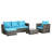 3 Pieces Outdoor Conversation Set-1412558990