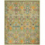 Tapis vert / orange / ivoire tissé à la machine Weylyn-547631753