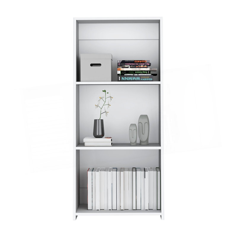 Bibliothèque H 47 ", 3 tablettes, White