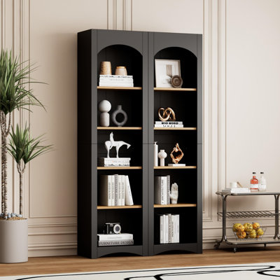 Free Standing 5 Tier Bookcase(Set of 2)