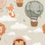 Murale de papier peint animaux fantaisistes pastel-72510459