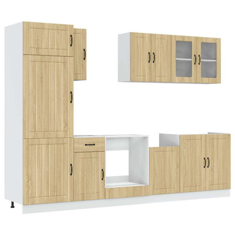 Lucca Kitchen Cabinet Set Lucca, Sonoma Oak