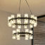Lustre en cristal 30 lumières 2 anneaux-114394933