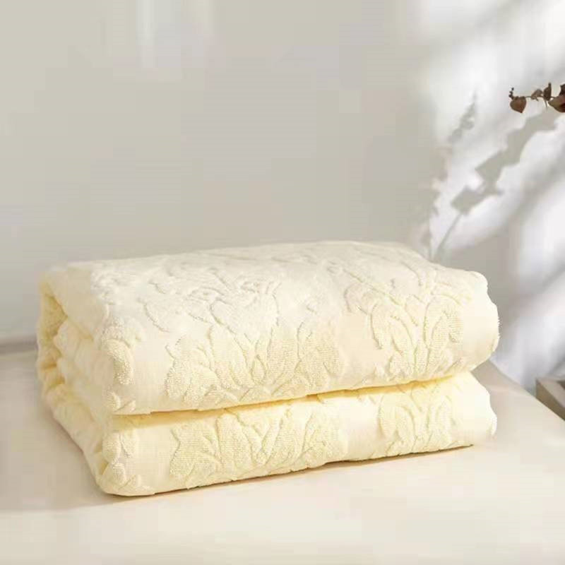 Couverture en coton , Jaune