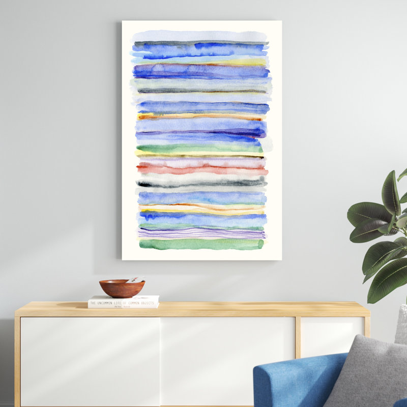 Dégradé aquarelle, H 48 po x l 32 po x P 1,25 po