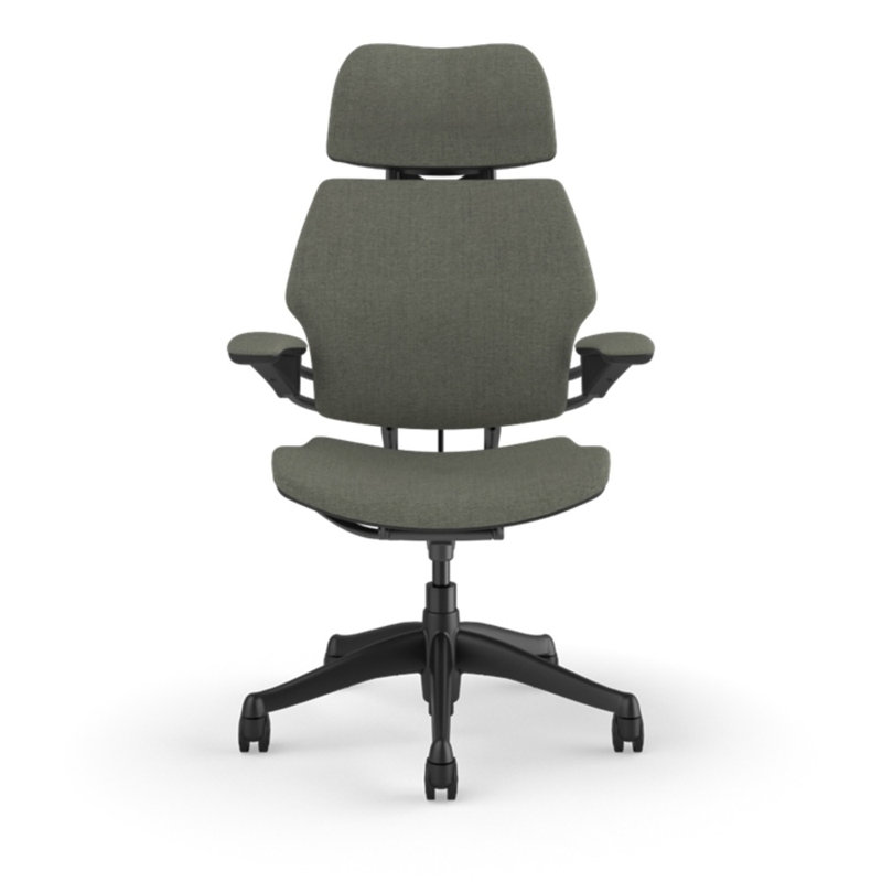 Freedom Headrest Ergonomic Task Chair - Guest, Gray - 15