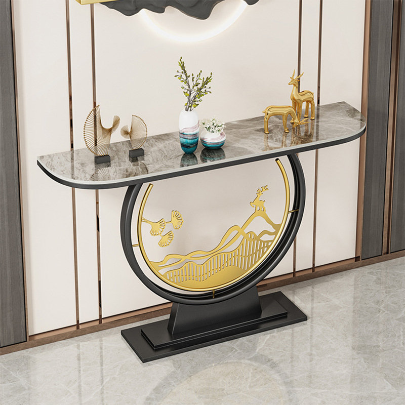 Console, H 31,5 po x l 63 po x P 11,8 po, Noir, Gris