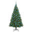 vidaXL Upside-down Artificial Pre-lit Christmas Tree with Ball Set-114839518
