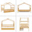 Lit simple en bois avec tiroirs-36929440