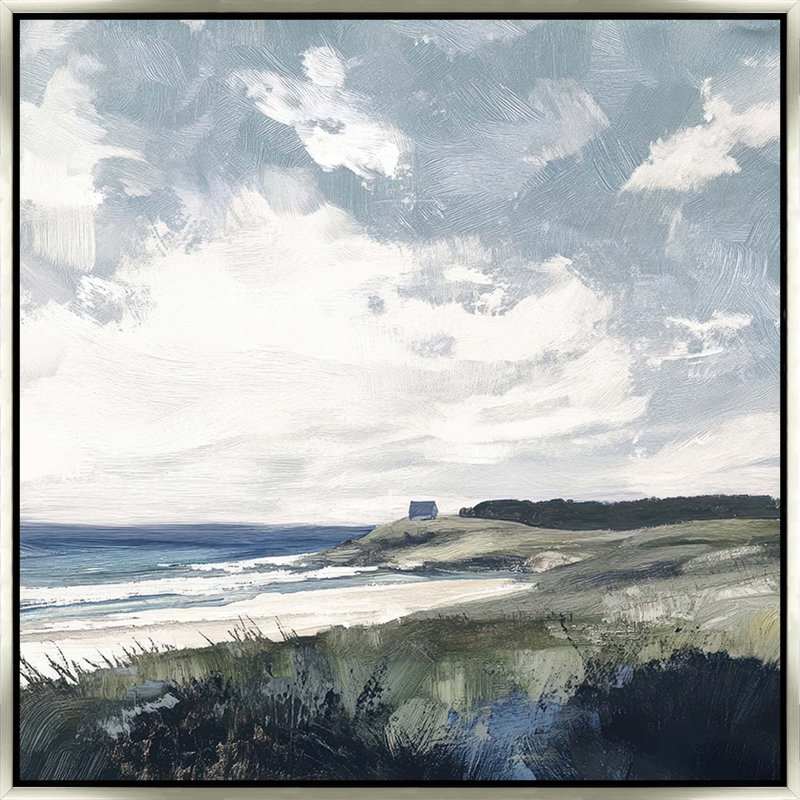 Where Sea Meets Sky 1 - Framed, Medium