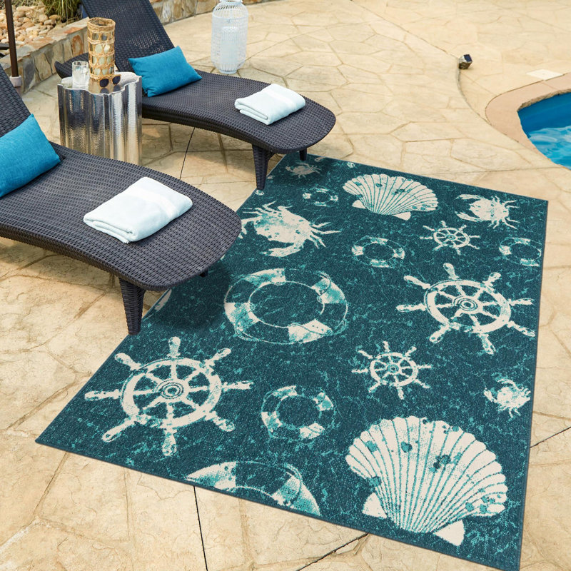 Caladoc Indoor / Outdoor Rug, Rectangle 7'10" x 10'