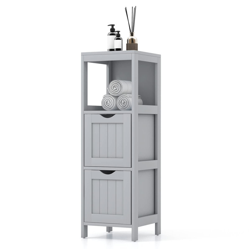 Aphan Freestanding Bathroom Cabinet, Grey