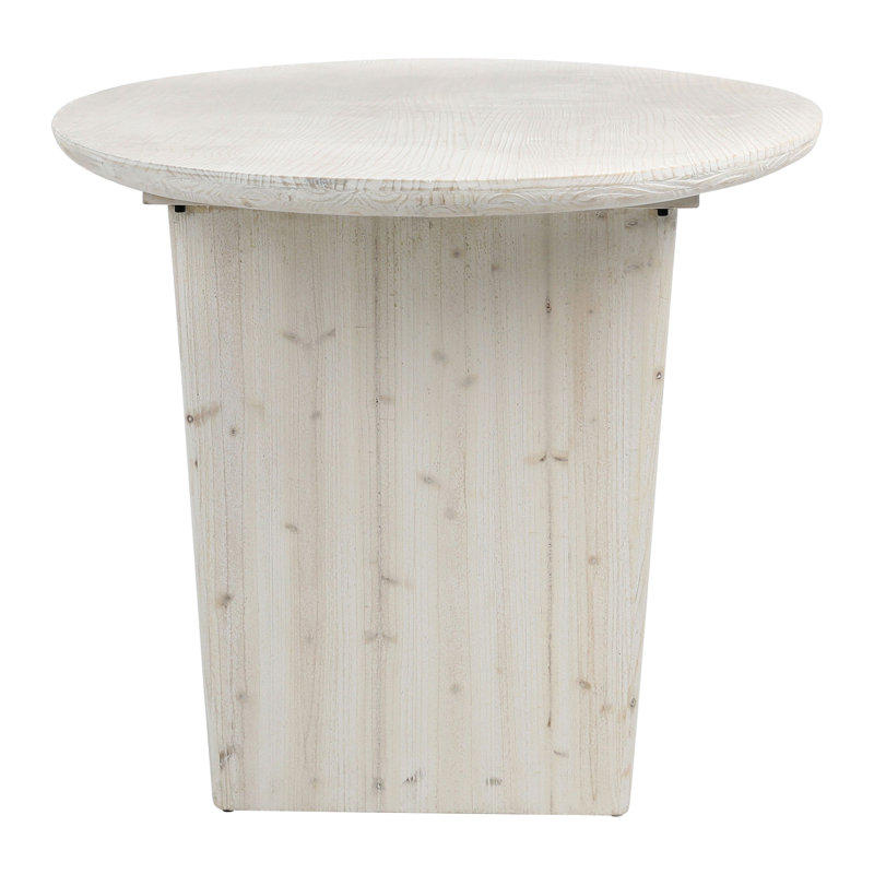 Celine 79-Inch Oval White Wash Dining Table