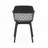 Azalea Outdoor Chair - Weather , Stable Structure, Minimalist Outlook, Black Polypropylene, 22.82In Depth, 22.13In Width, 32.6In Height, 12.1Lb Weight Chair To Weather, Strong Frame, Simple Design,
