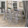 Travira 7-Piece Bar Table and Sling Bar Chair Rectangular Dining Set - 72"x30"