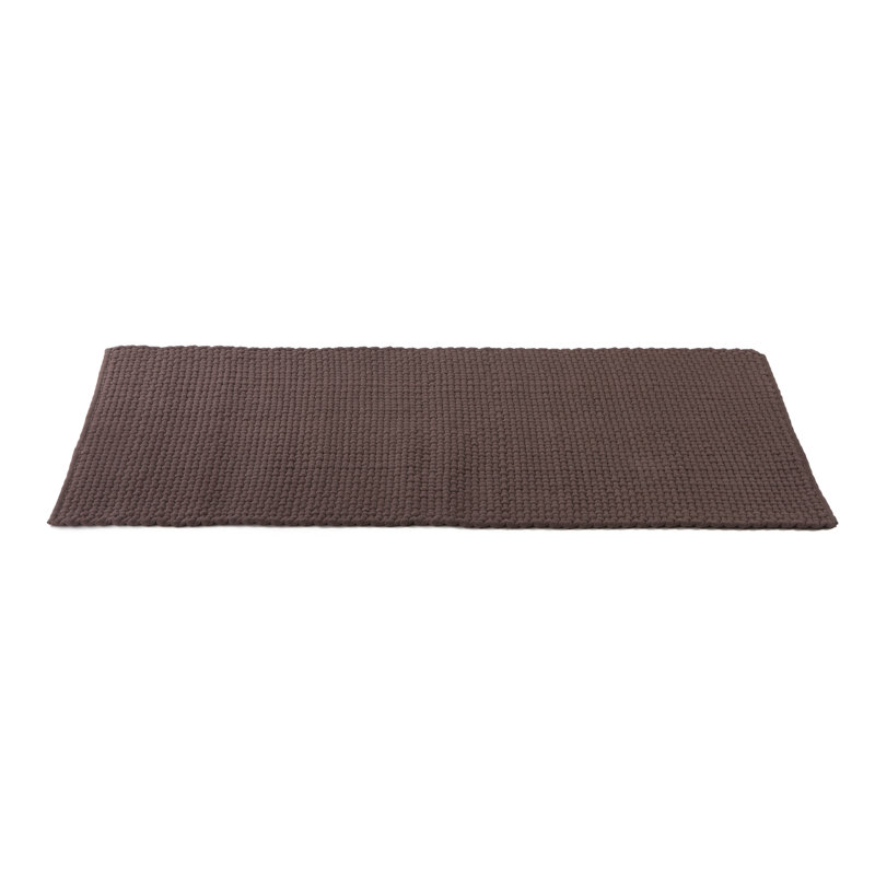 Solid Colour Cotton Area Rug, Rectangle 60 x 90cm