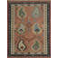 Tapis turc Kilim tissé à la main avec motif décoratif traditionnel 6 pi x 9 pi
