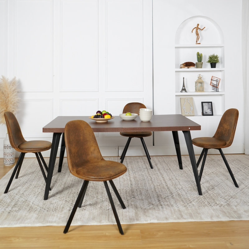 Ensemble repas 5 pièces Carvajal Cavanagh, Brun, Brun