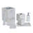 Marble Matte Resin Waste Bin
