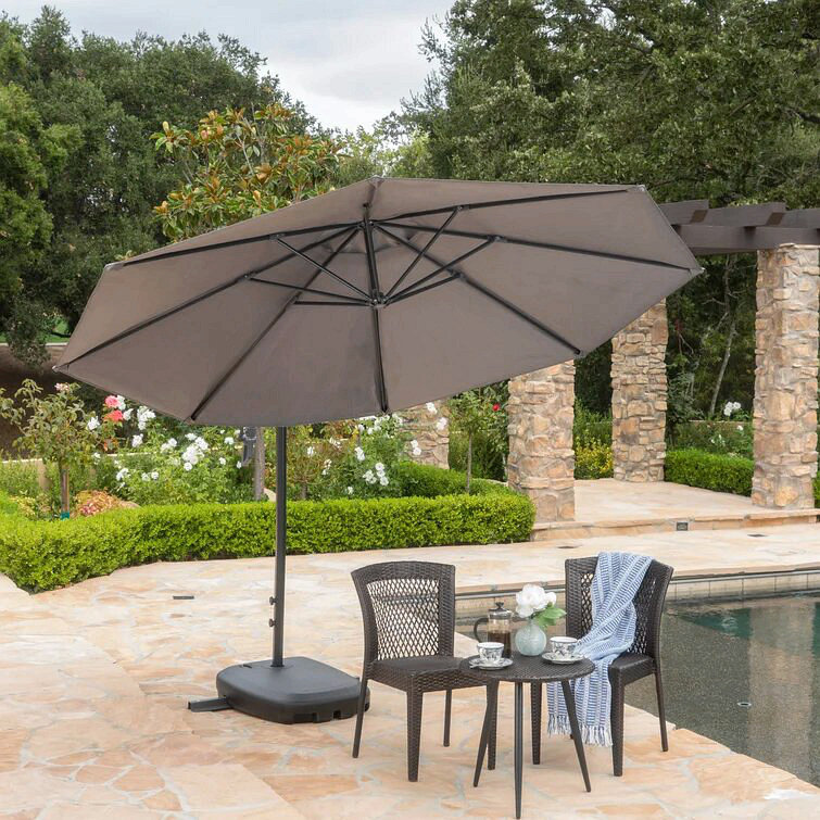 Parasol suspendu simple en forme de banane