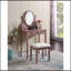 Ensemble coiffeuse et tabouret de maquillage Landisburg-488950445