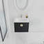 Ensemble de meuble-lavabo simple 23,8 po avec plateau en céramique Jahkeem