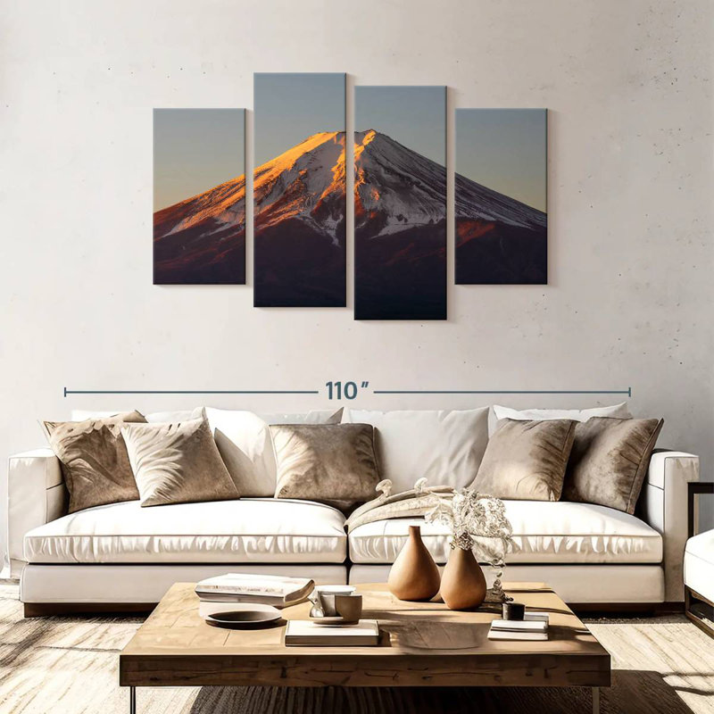 Alvord Mt Fuji Sunrise, H 48 po x l 75 po