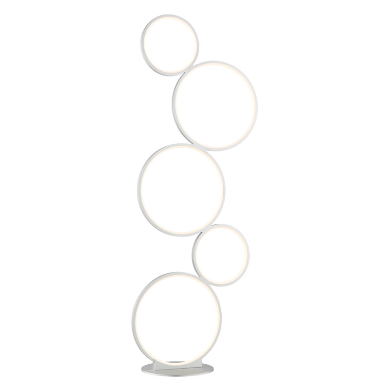 44.75'' LED Novelty Floor Lamp, Silver