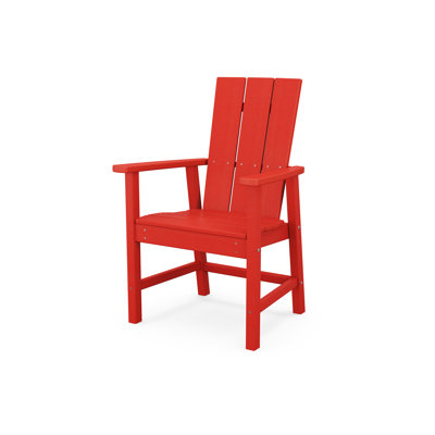 Modern Slatted Outdoor Dining Armchair