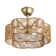 19.7" Hand-Woven Rattan Ceiling Fan with Remote and Light