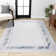 Tapis argenté / bleu Maythel