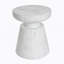Table d'appoint d'extérieur en travertin Ponti, blanc