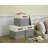 Decomomo Stackable Foldable Cube Storage  With Pu Handles Fabric Bin Set-1875270289-1875270380