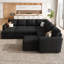 Canapé-lit modulaire avec repose-pieds Caren-115354293