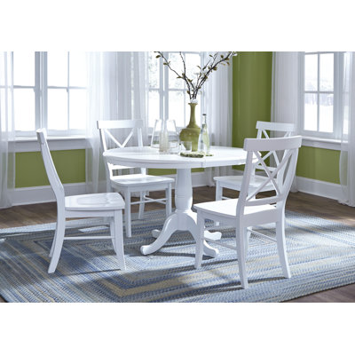 Echols Extendable Solid Wood Dining Set