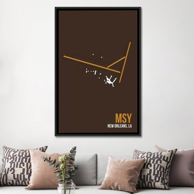 « airport de la nouvelle-orléans (louis armstrong) », impression sur toile