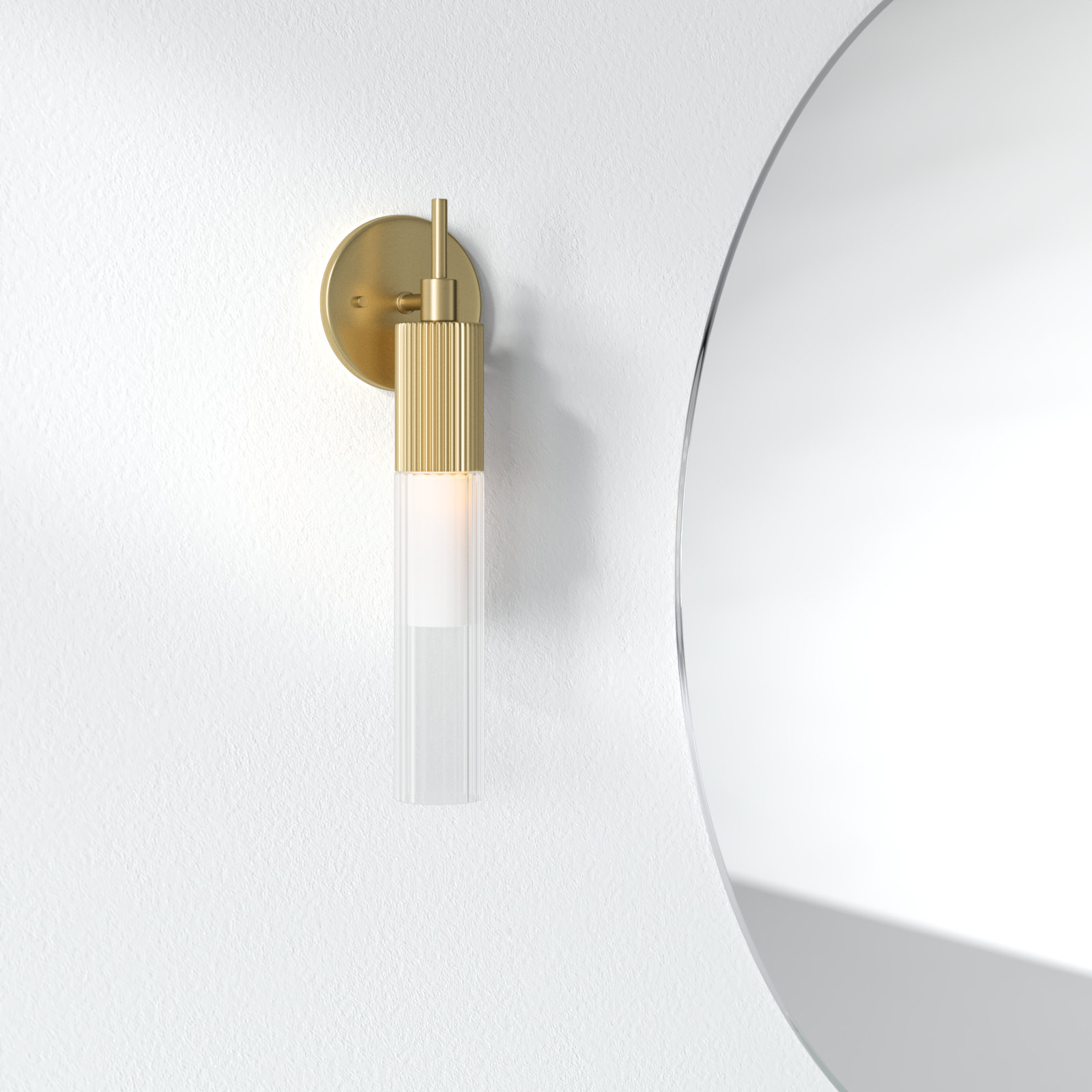Cassi Single Light Armed Sconce, Gold
