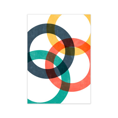 Multicolour Geometric Circles - Print