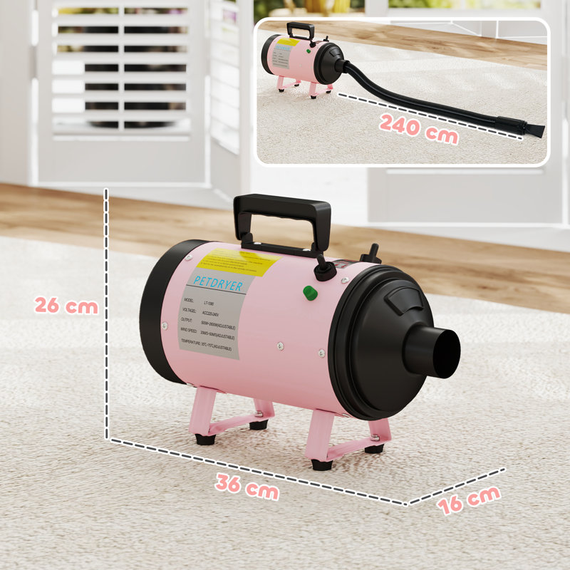 26cm H x 36cm W x 16cm D Dryer, Pink