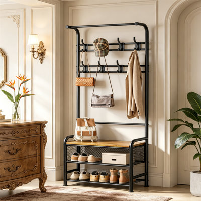 Metal 8 - Hook Coat Rack