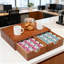Organisateur en bois pour 2 tasses à café avec 2 tiroirs, boîte de rangement pour dosettes de café avec plateau plat pour dosettes Keurig et sachets de thé Samhe-120234603