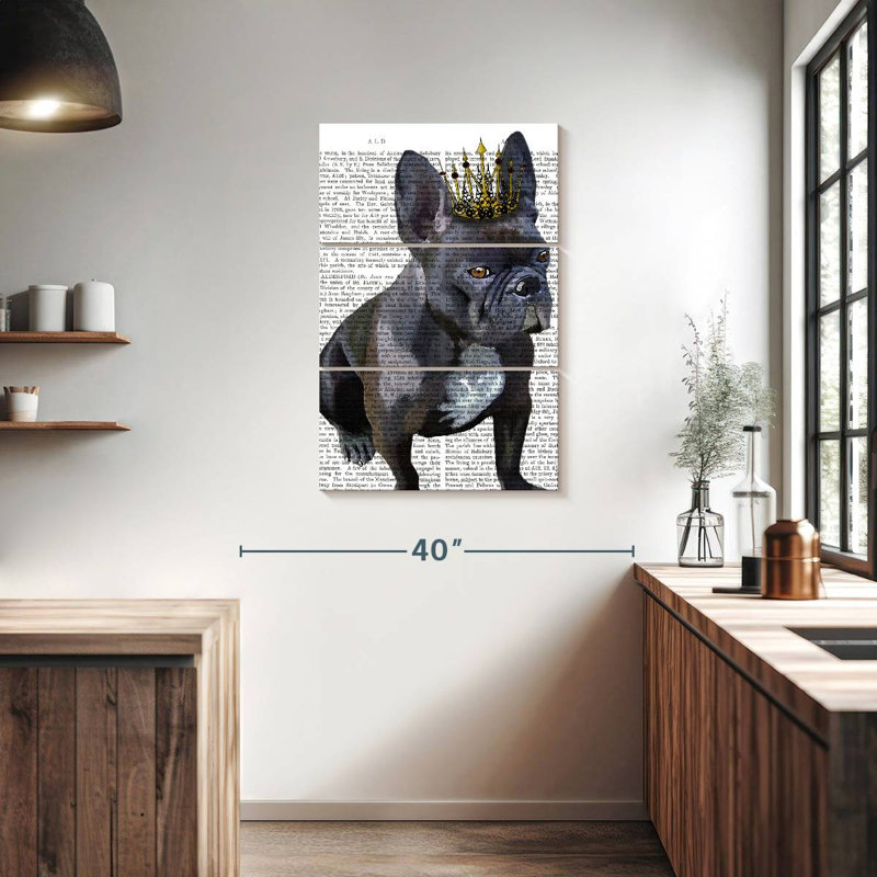 Bouledogue français Brampt, H 38 po x l 24 po
