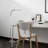 Litespan Slim 55 in. Industrial Dimmable LED Directional Task Floor Lamp, White Finish-62954096