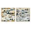Gurnaaz - Ensemble de 2 collage paysage carré-101861530-101861526