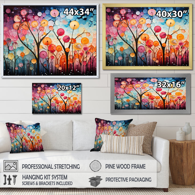 Radiant Cascade chromatique - Collages abstraits, art mural, Cadre d'angle fermé noir, H 12 po x l 20 po x P 1 po