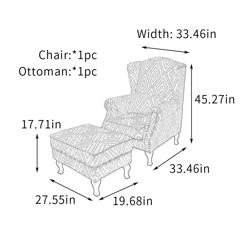 Fauteuil inclinable simple de style américain