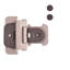 Double charnière démontable 1-1 / 4 po avec cadre à recouvrement automatique - nickel satiné - charnières de porte d'armoire (ensemble de 2)-37287752-125347246