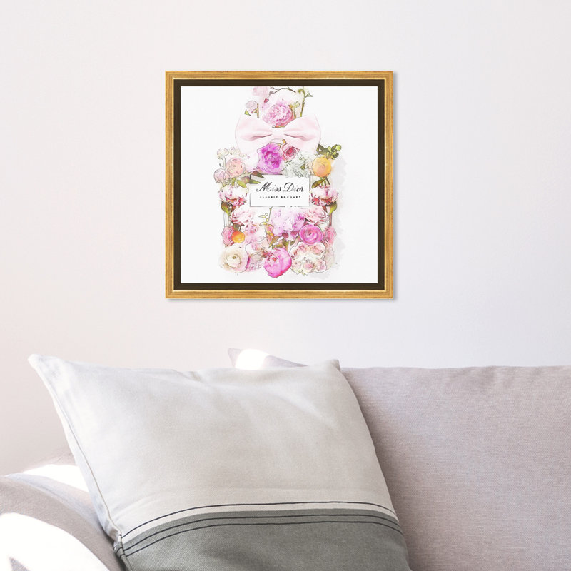 Mauve, beau bouquet - impression, Or, H 12 po x l 12 po