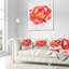 Coussin décoratif à la main avec des éclaboussures floral rose-30744425-30744429